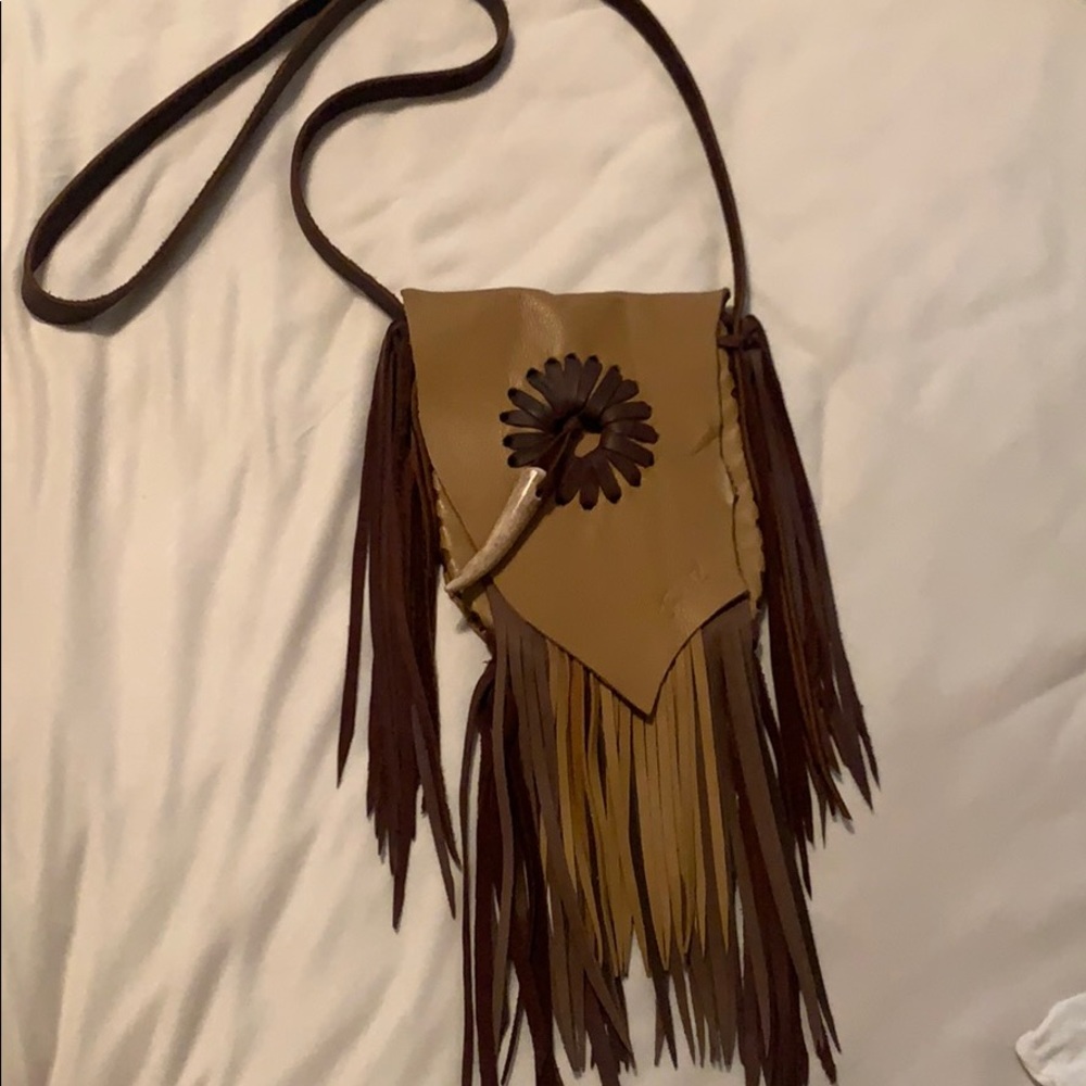 Jimmi Wz Brown fringe bag